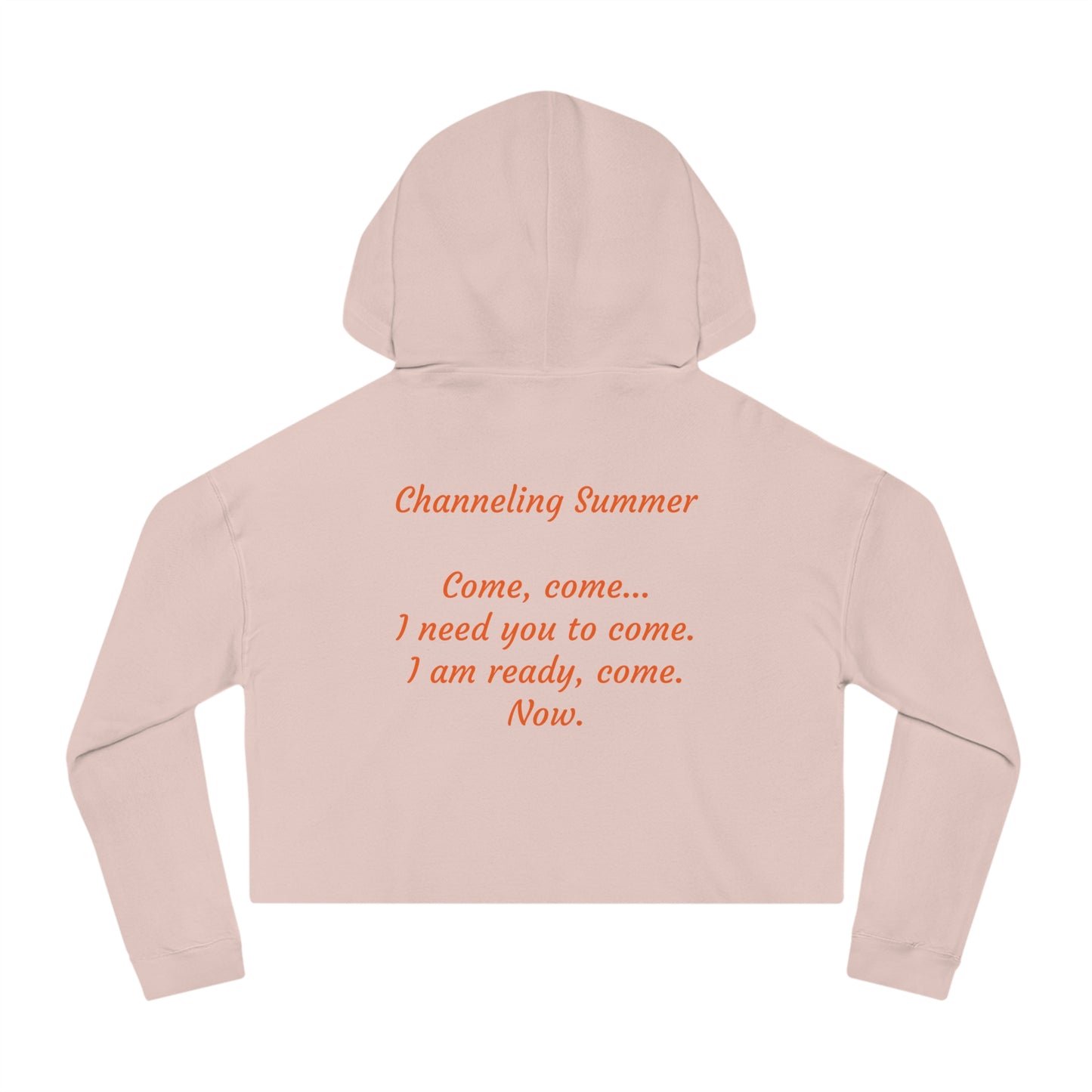 Channeling Summer, Women's Cropped Hoodie