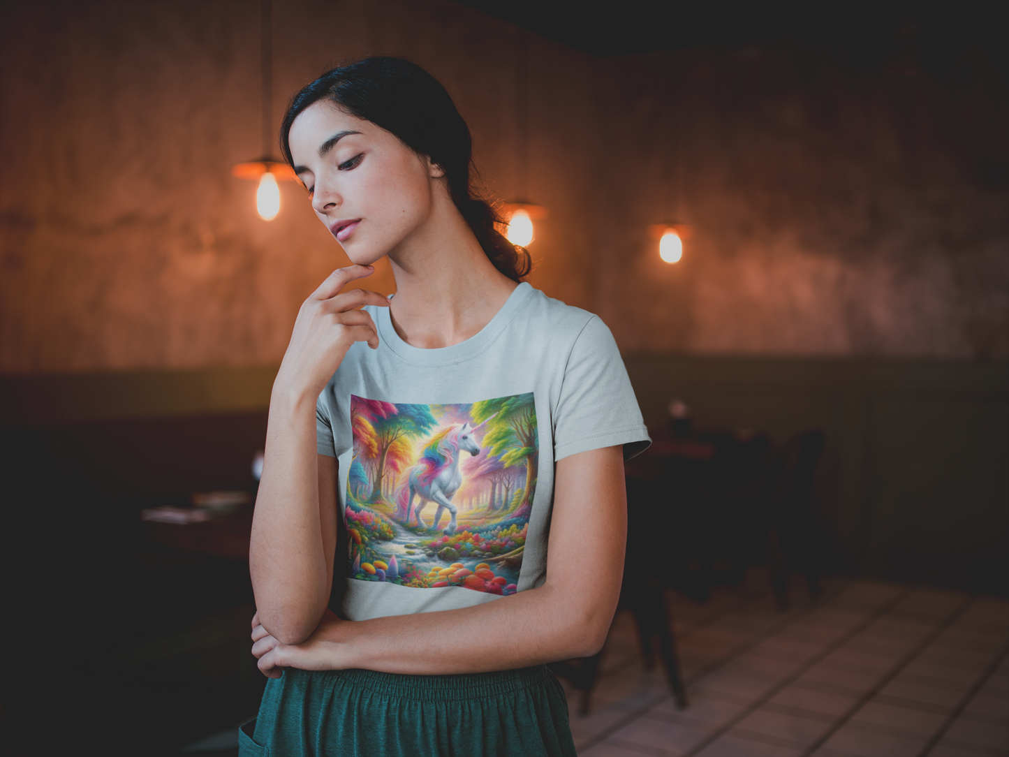 Unicorn Tee with Magic Inspirational poem