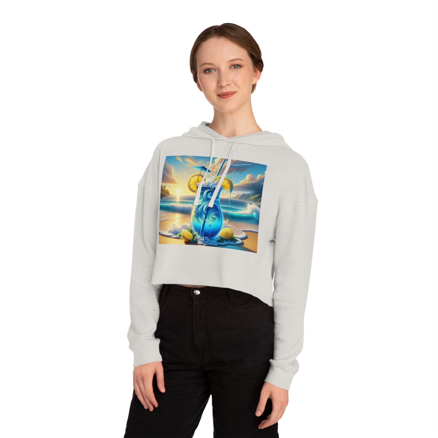 Cropped Hoodie - Summer Cocktail Vibes