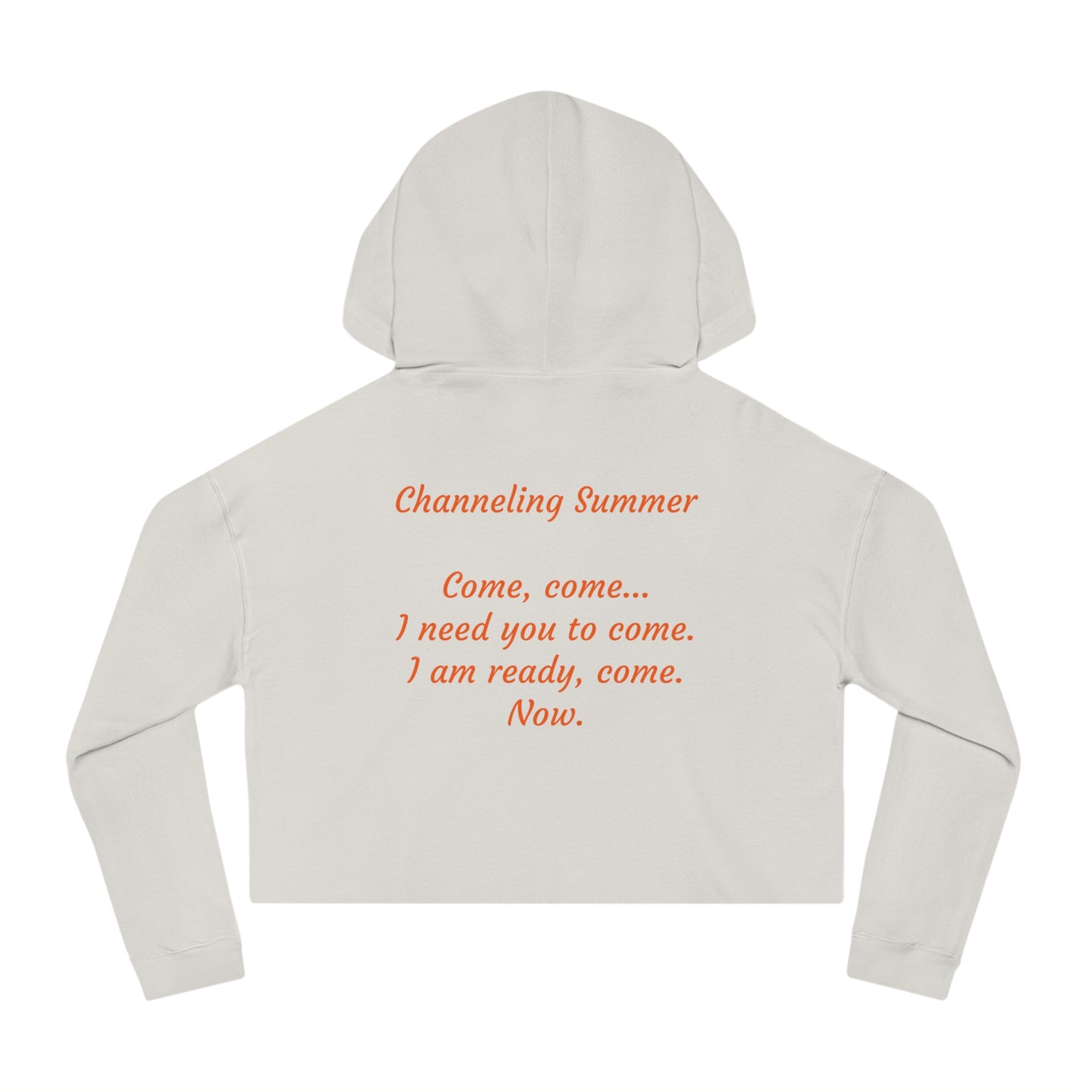 Channeling Summer, Women's Cropped Hoodie