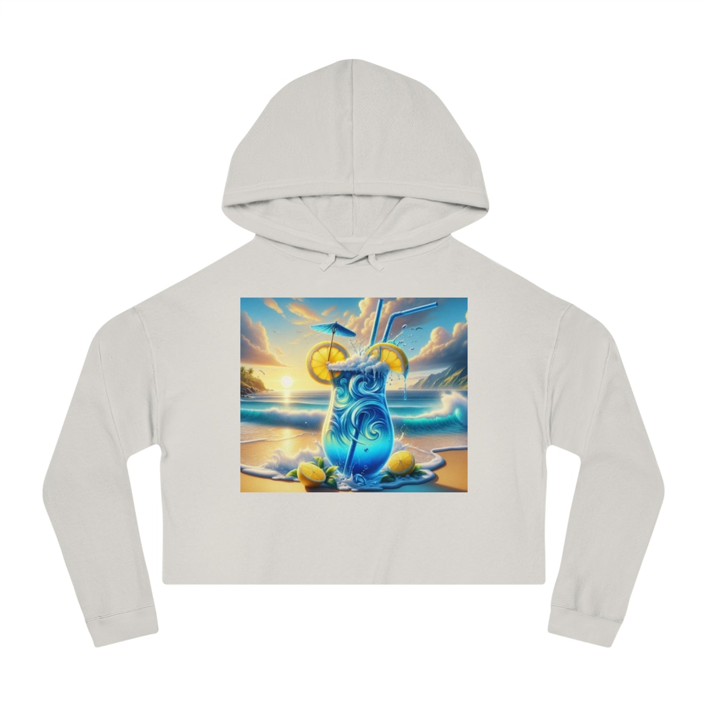 Cropped Hoodie - Summer Cocktail Vibes