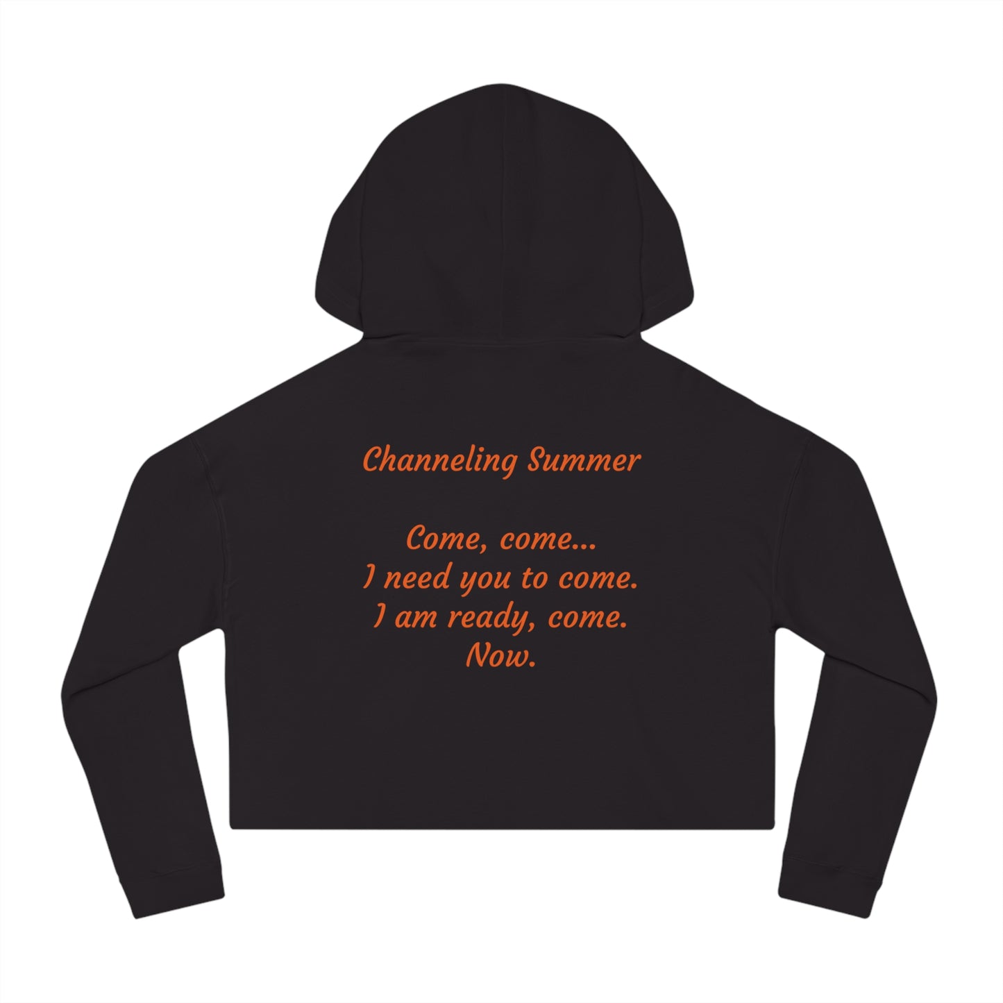 Channeling Summer, Women's Cropped Hoodie