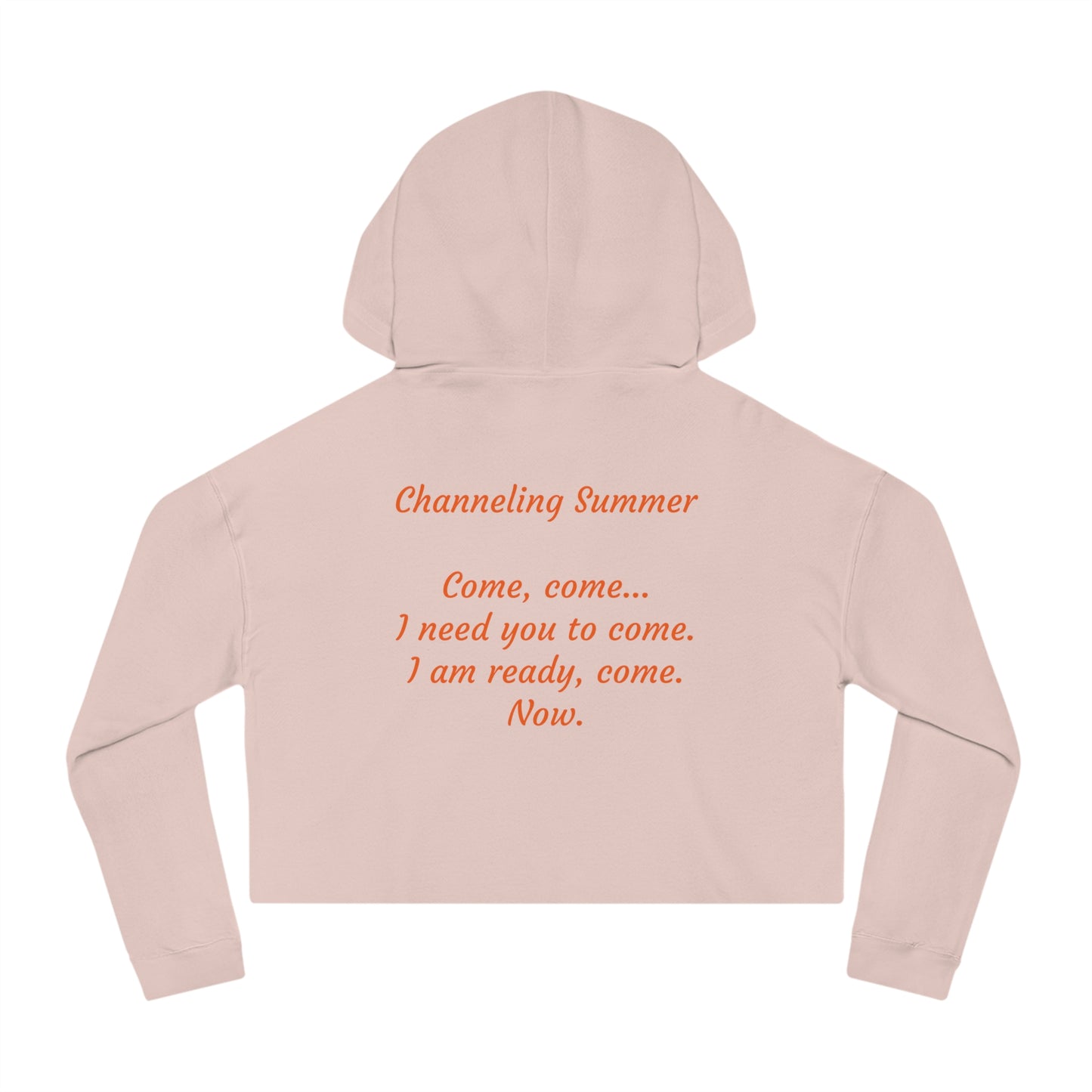 Channeling Summer, Women's Cropped Hoodie