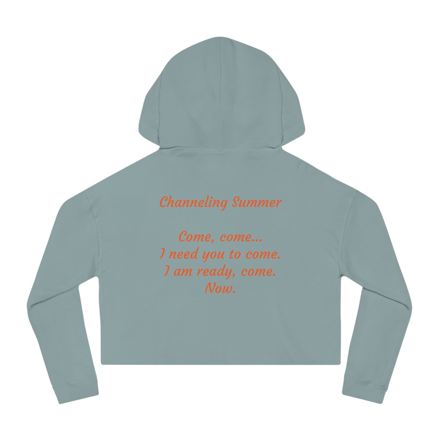 Channeling Summer, Women's Cropped Hoodie